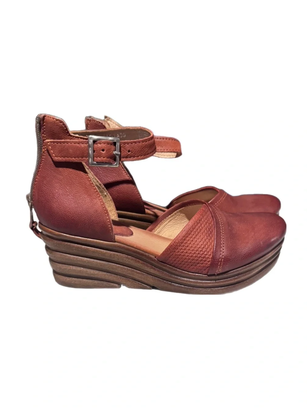 Miz Mooz Ankle-Strap Wedge Sandals - Picture 1 of 14